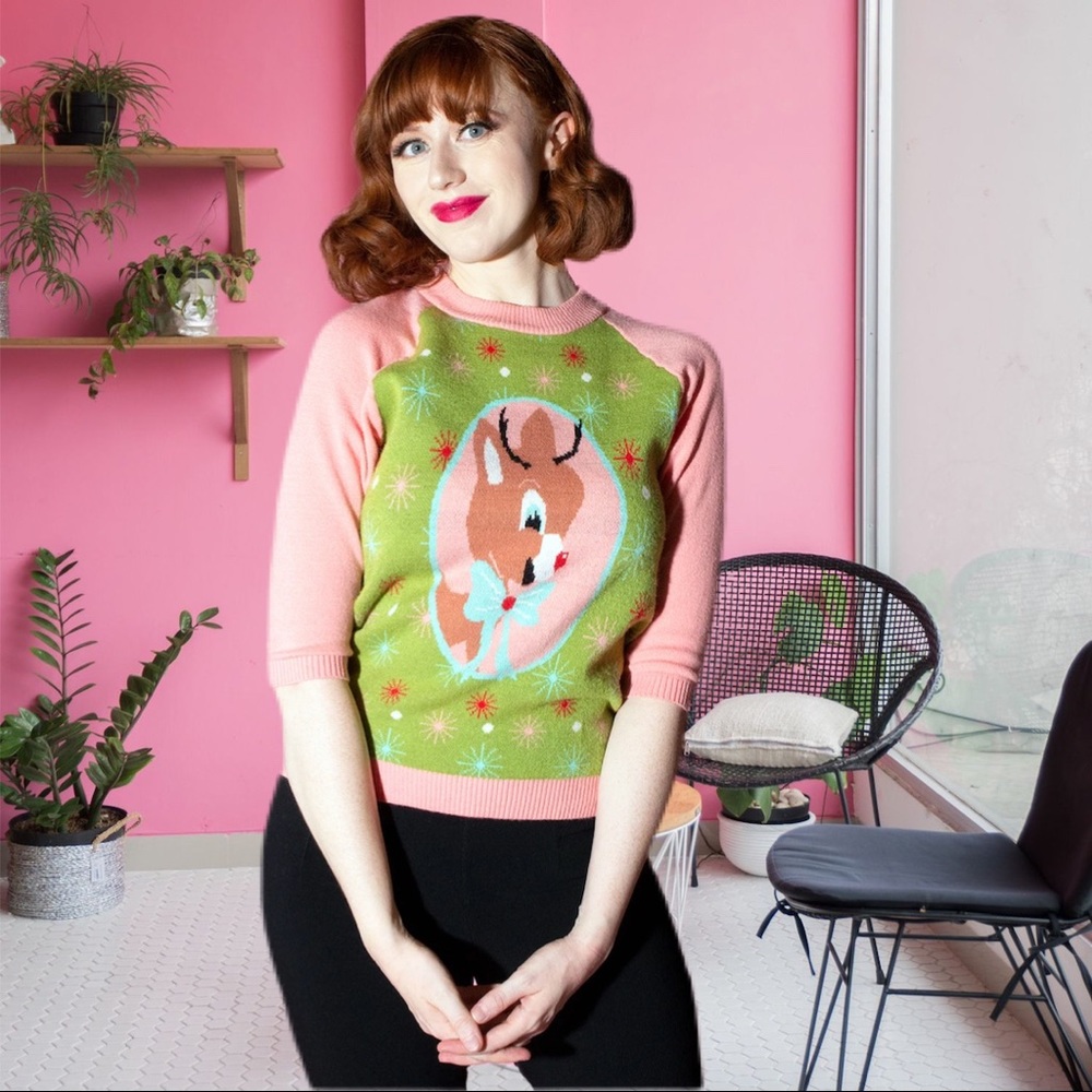 CHRISTMAS SPECIAL DEER SWEATER **READ BELOW** - Picture 5 of 12